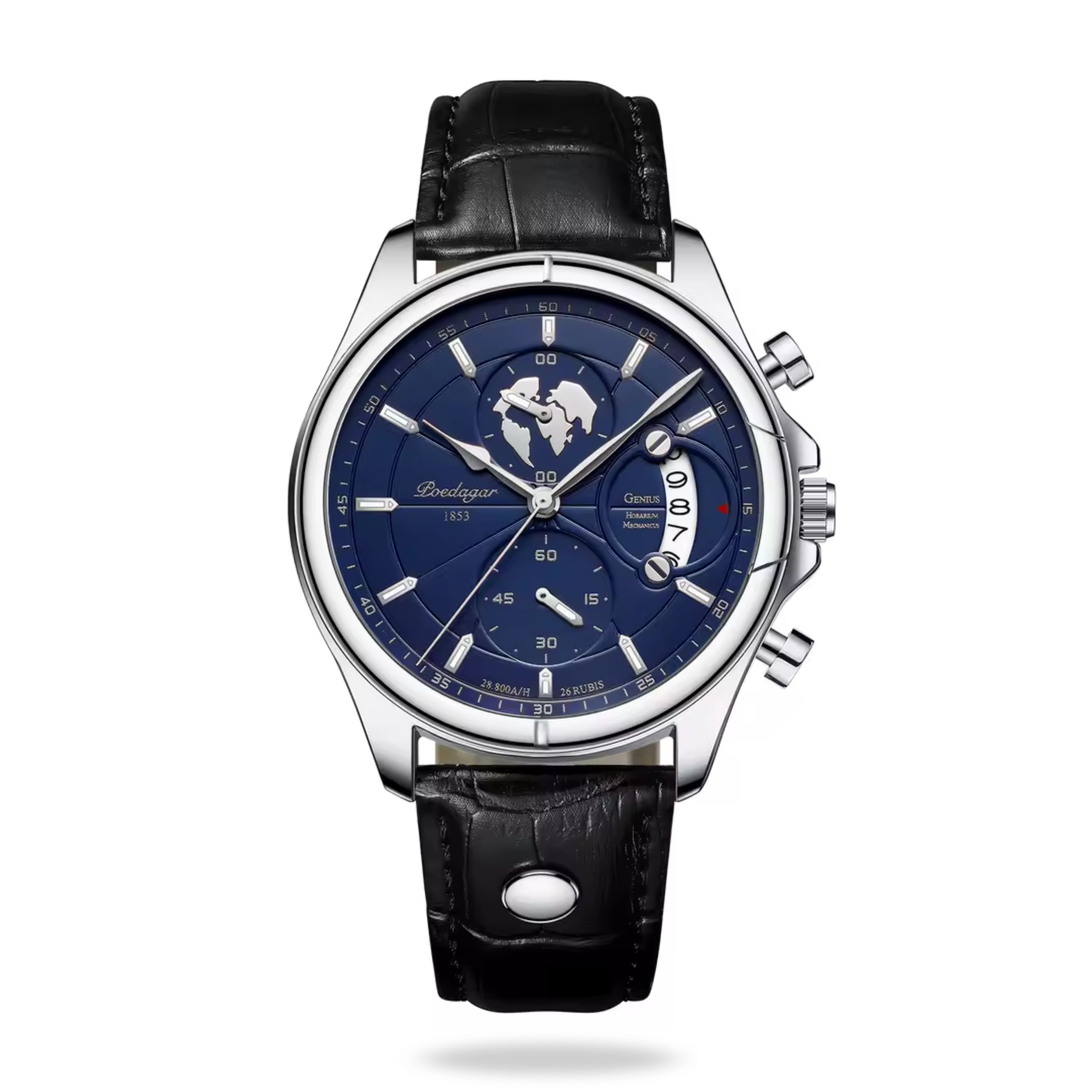 Atlas 42mm Stainless Steel Quartz Watch - Premium Design