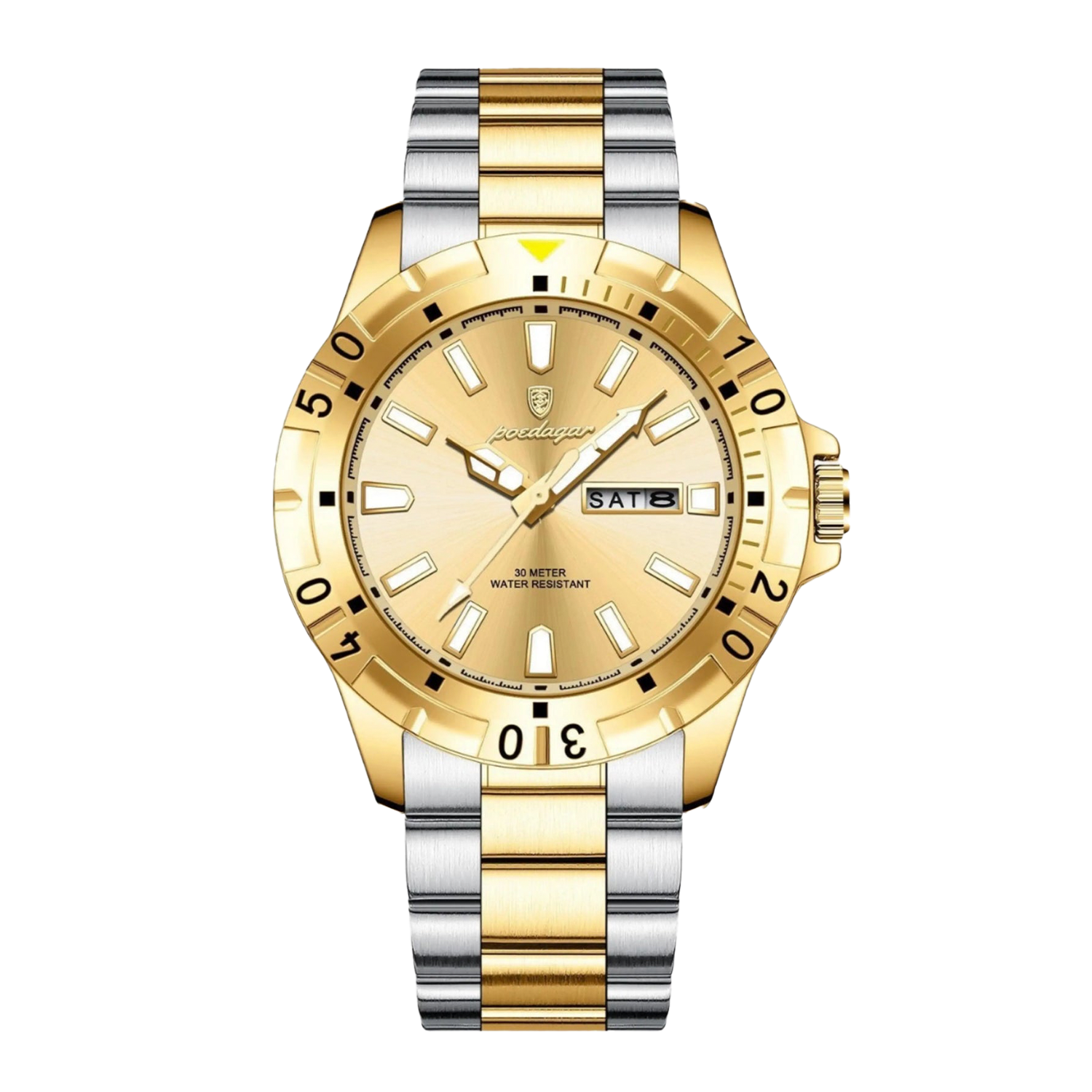 Noble 40mm Stainless Steel Quartz Watch - Coated Glass