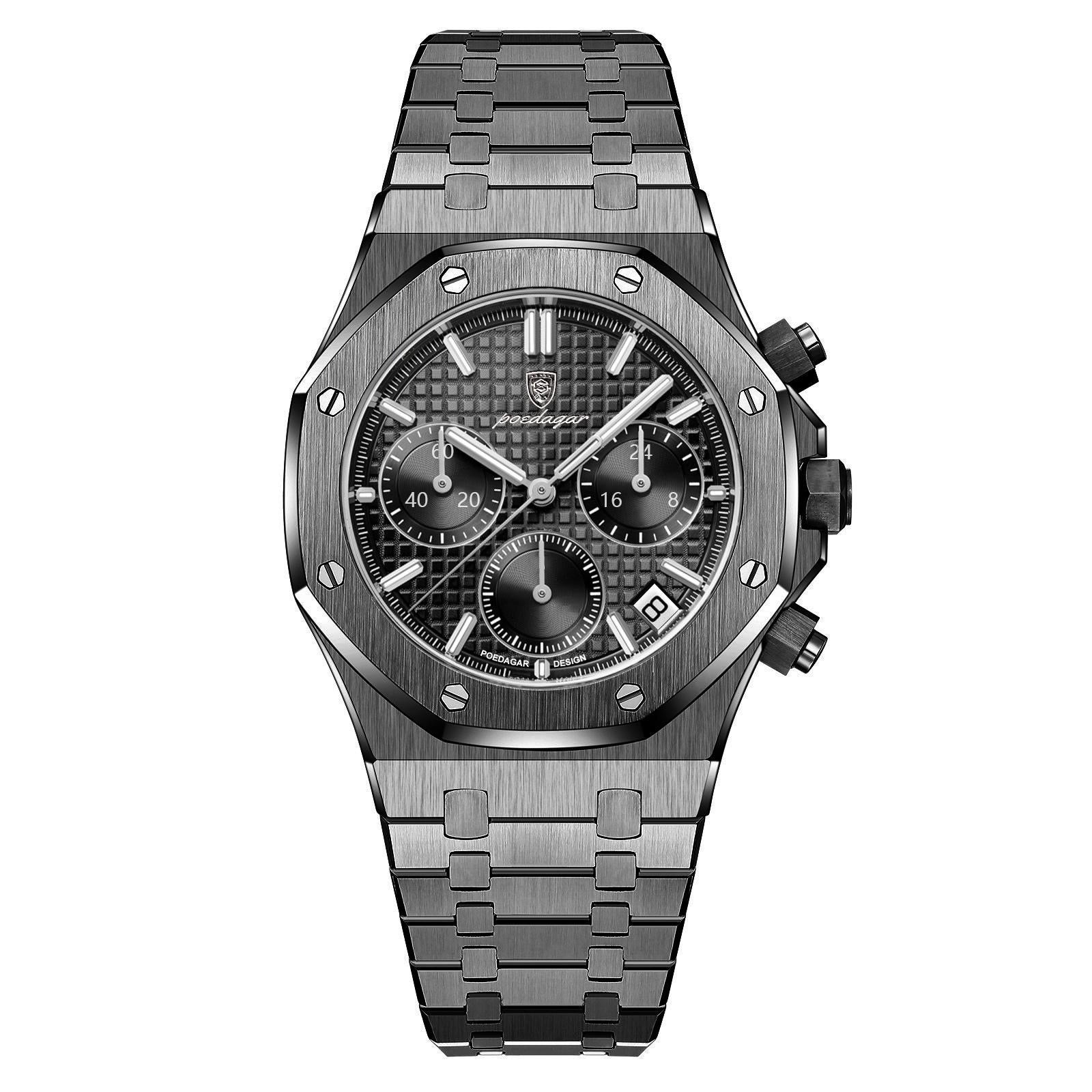 Serenade Black Edition 42mm Chronograph Watch - Premium Design