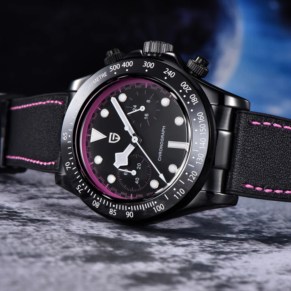 Pagani Design PD-1822 - 40mm Chronograph Watch VK64 Sapphire Crystal 100m