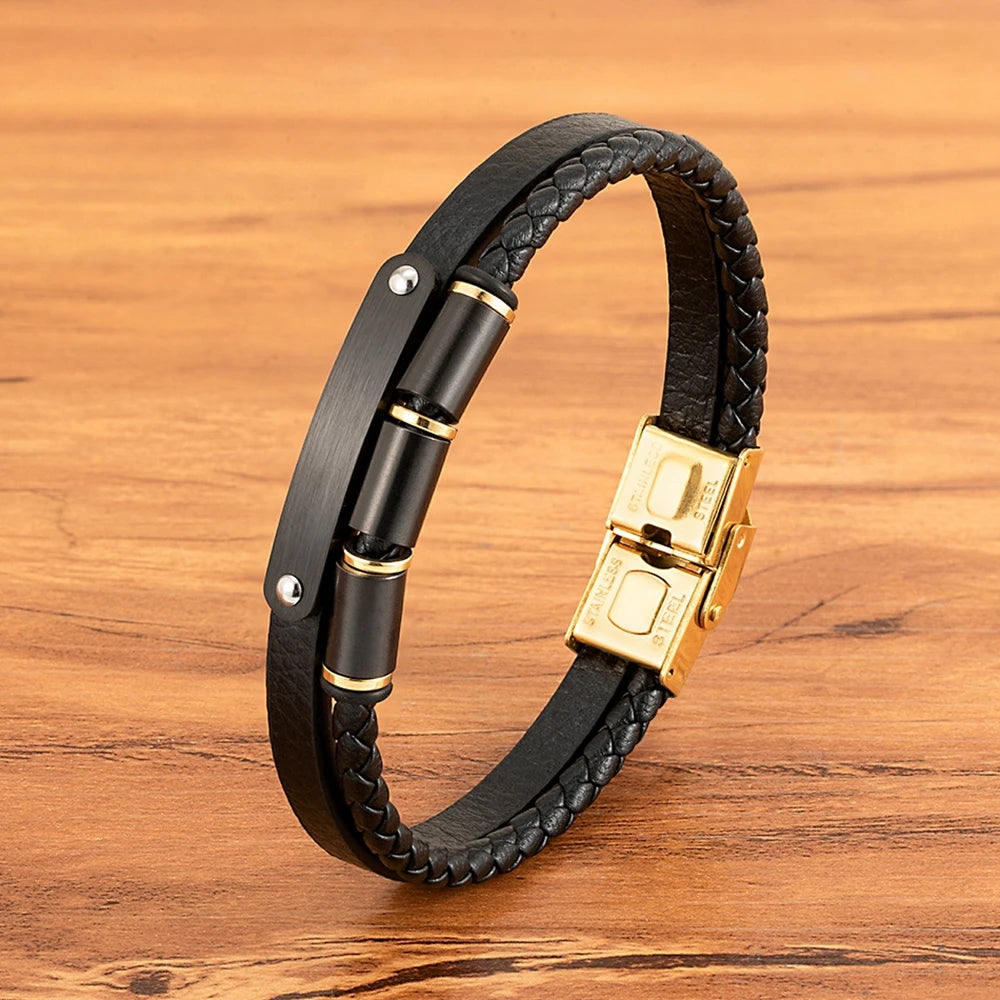 Tickhaus® Double-Layer Rope Bracelet with Stainless Steel Clasp