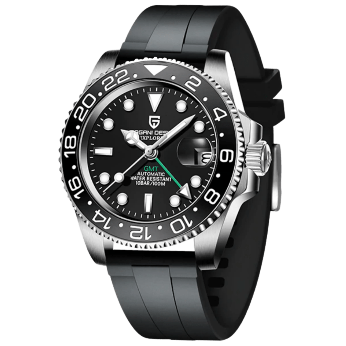 PD-1662 GMT 40mm Automatic Watch - Sapphire Crystal & 10 ATM