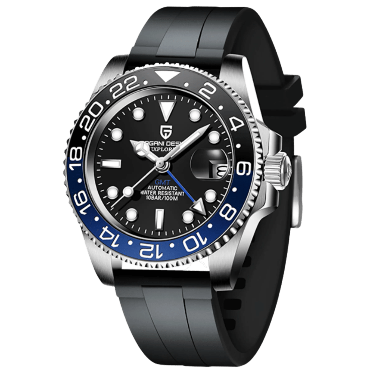 PD-1662 GMT 40mm Automatic Watch - Sapphire Crystal & 10 ATM