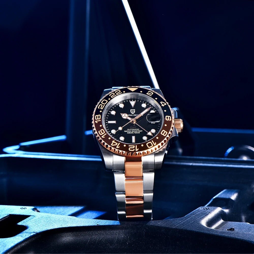 PD-1662 GMT 40mm Automatic Watch - Sapphire Crystal & 10 ATM