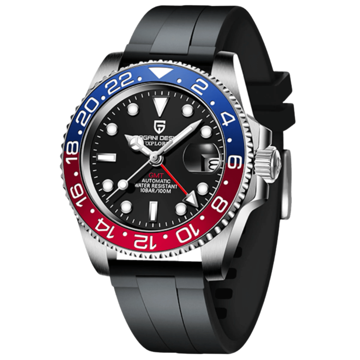 PD-1662 GMT 40mm Automatic Watch - Sapphire Crystal & 10 ATM