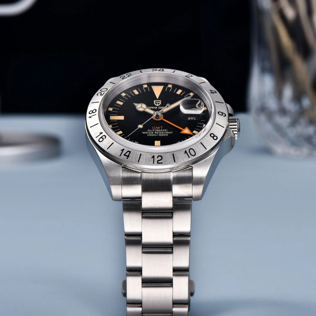 PD-1693 GMT 42mm Automatic Watch - Sapphire Crystal & 20 BAR