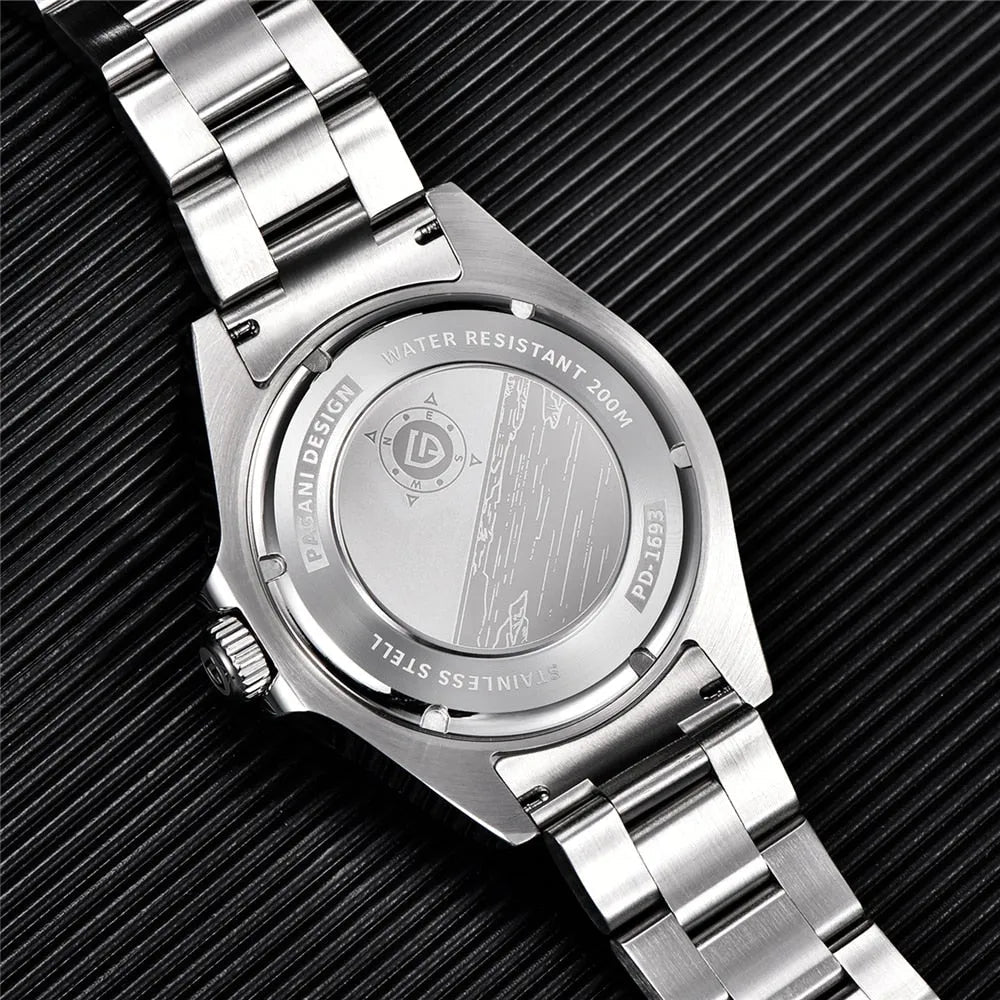 PD-1693 GMT 42mm Automatic Watch - Sapphire Crystal & 20 BAR