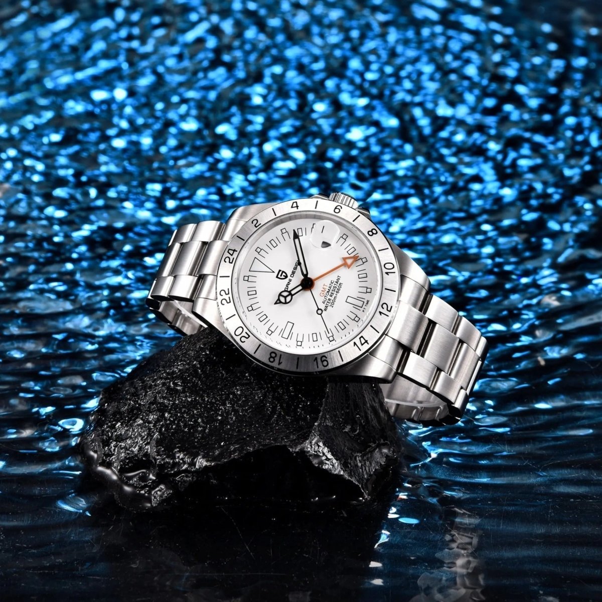 PD-1693 GMT 42mm Automatic Watch - Sapphire Crystal & 20 BAR