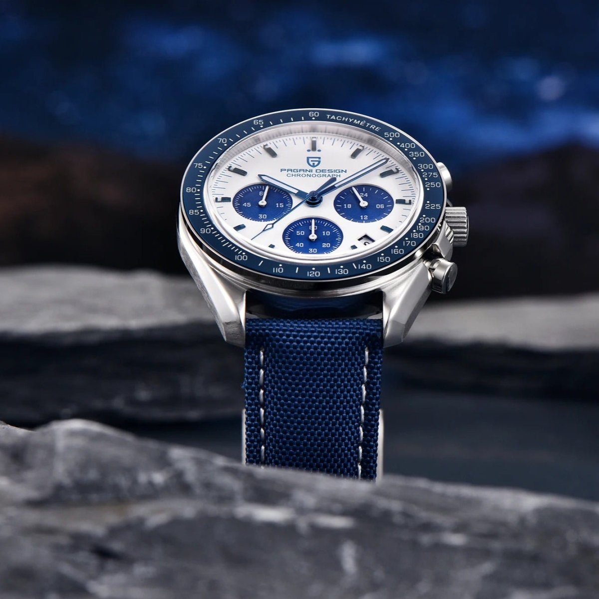 PD-1701 Daytona 40mm Chronograph Watch - Sapphire Crystal & 10 ATM