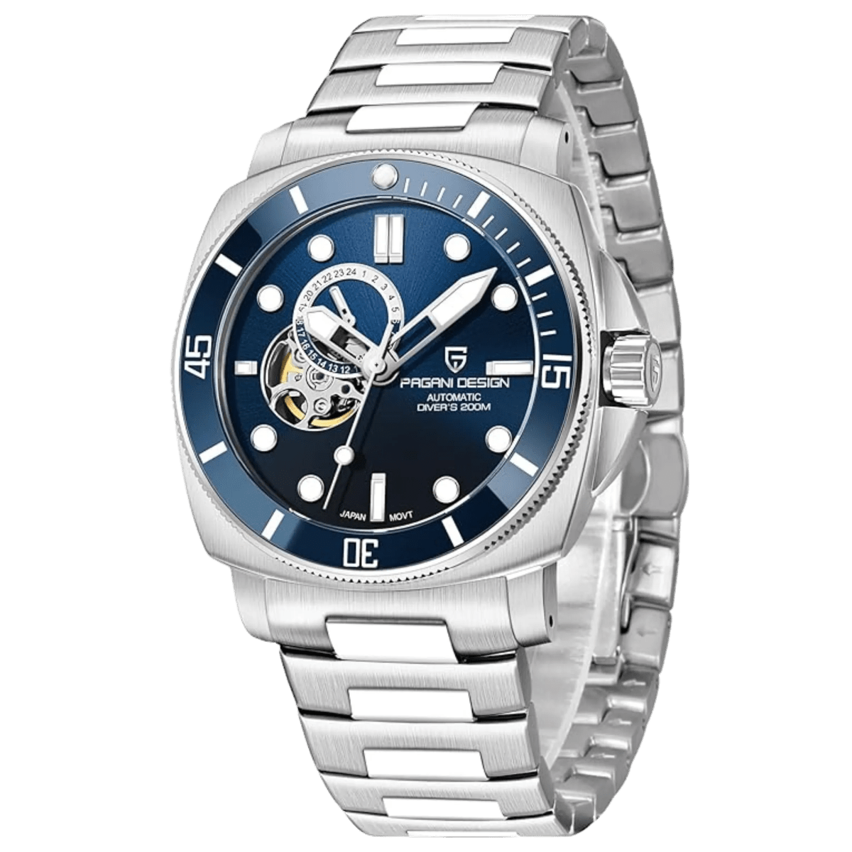 PD-1736 Submariner 43mm Automatic Watch - Sapphire Crystal & 20 BAR