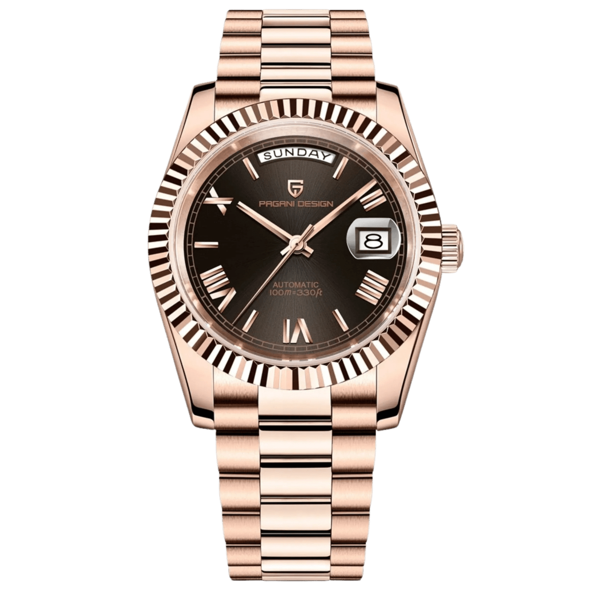 PD-1752 Day-Date 36mm Automatic Watch - Sapphire Crystal & 10 ATM