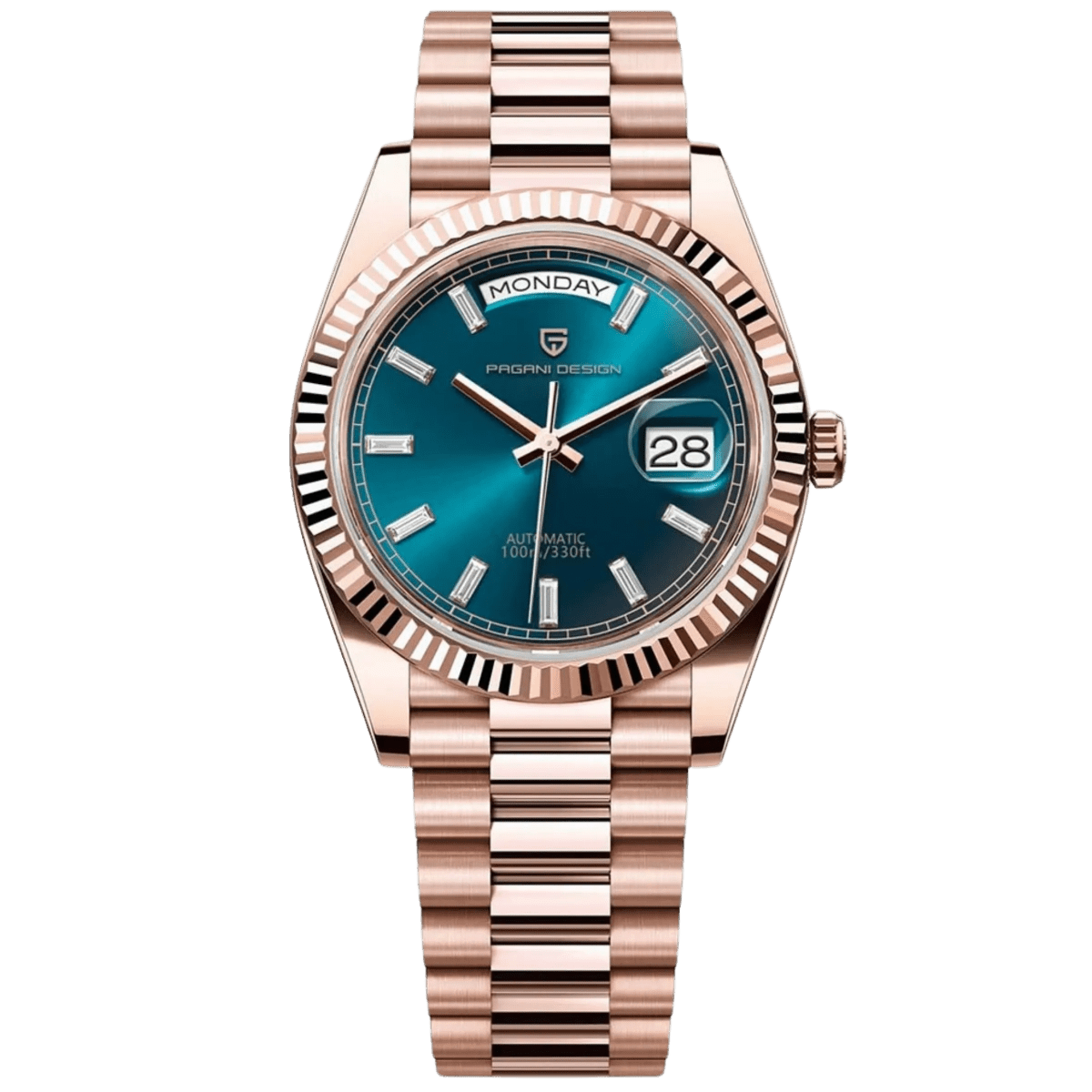 PD-1752 Day-Date 36mm Automatic Watch - Sapphire Crystal & 10 ATM