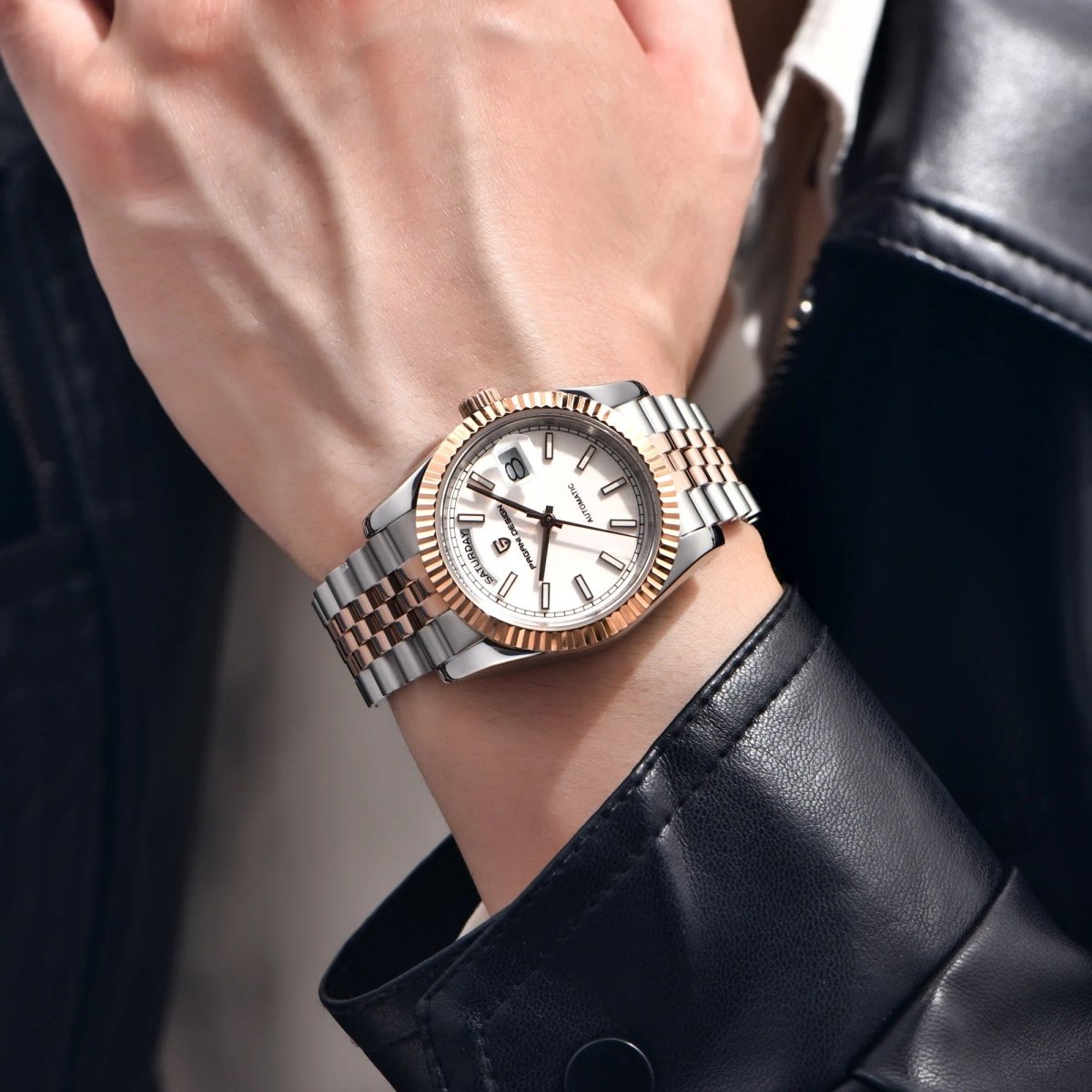 PD-1752 Day-Date 36mm Automatic Watch - Sapphire Crystal & 10 ATM