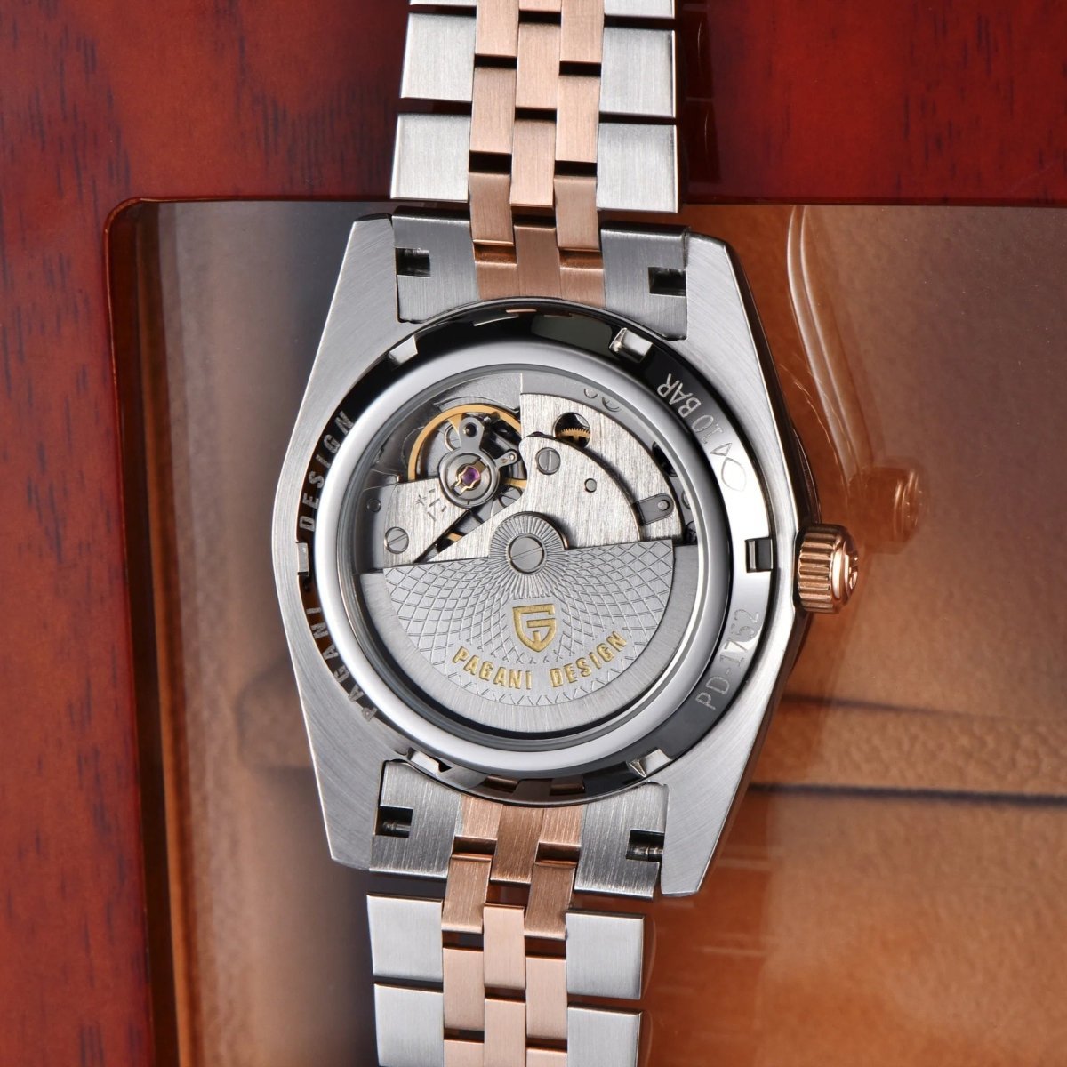 PD-1752 Day-Date 36mm Automatic Watch - Sapphire Crystal & 10 ATM