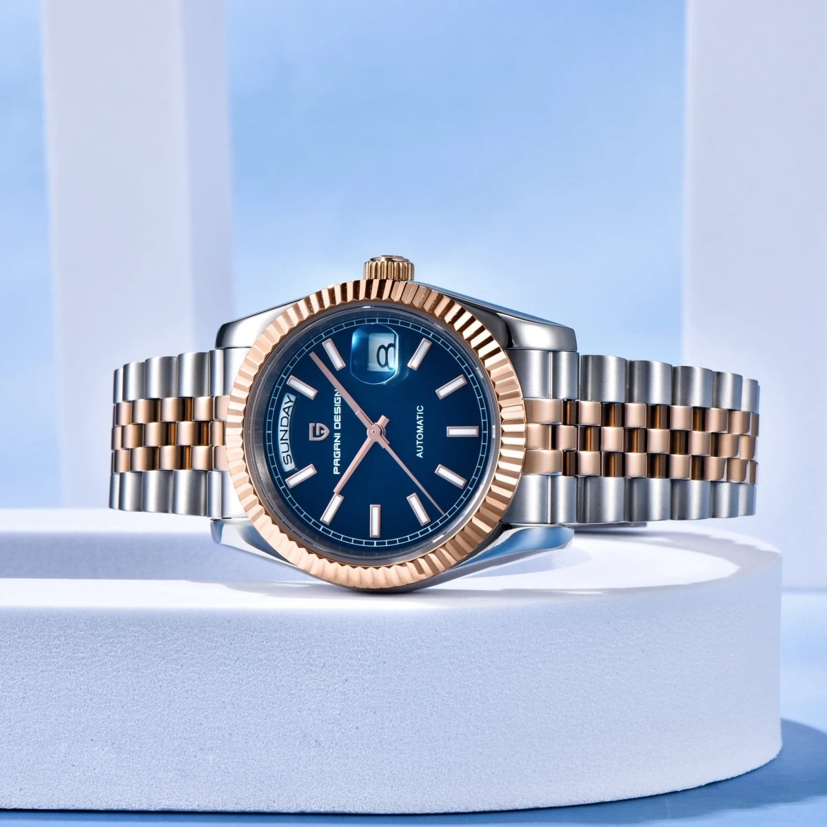 PD-1752 Day-Date 36mm Automatic Watch - Sapphire Crystal & 10 ATM
