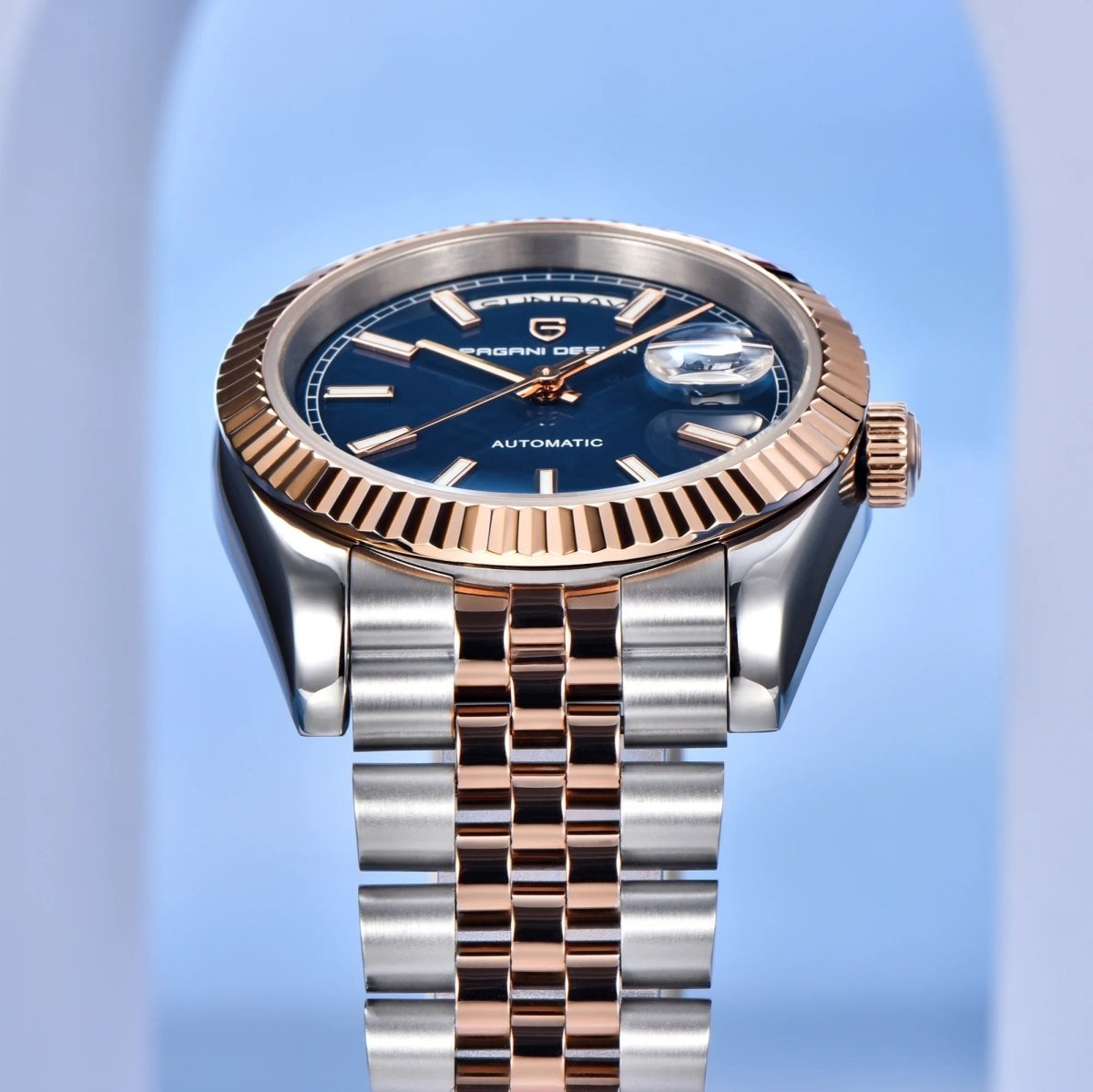 PD-1752 Day-Date 36mm Automatic Watch - Sapphire Crystal & 10 ATM