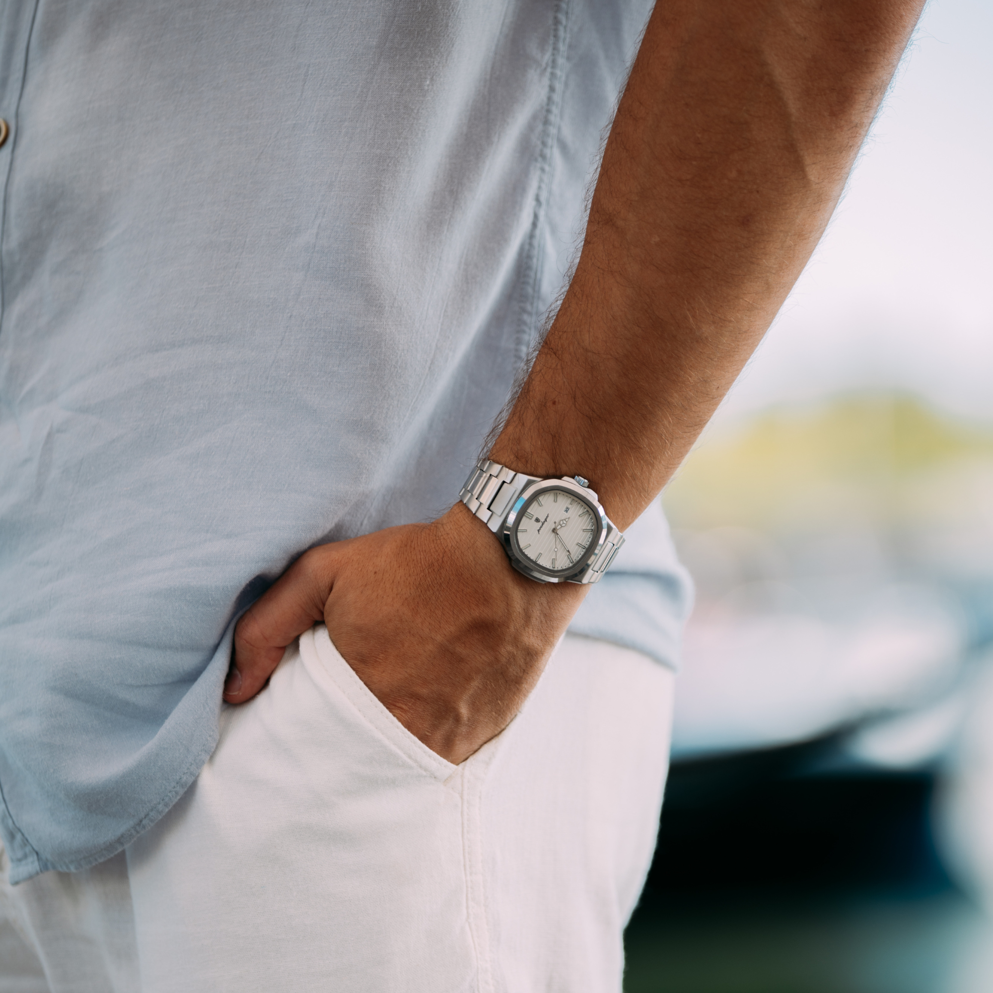 Nautilus 41mm Stainless Steel Quartz Watch - Sapphire Crystal