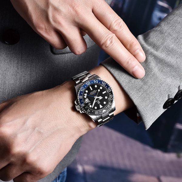 Dual Time Travel Watch