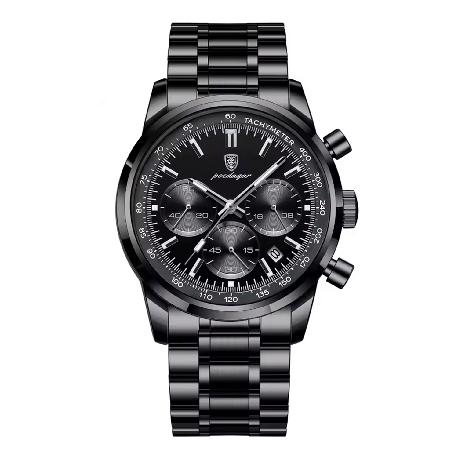 Apex 40mm Stainless Steel Quartz Watch - Coated Glass