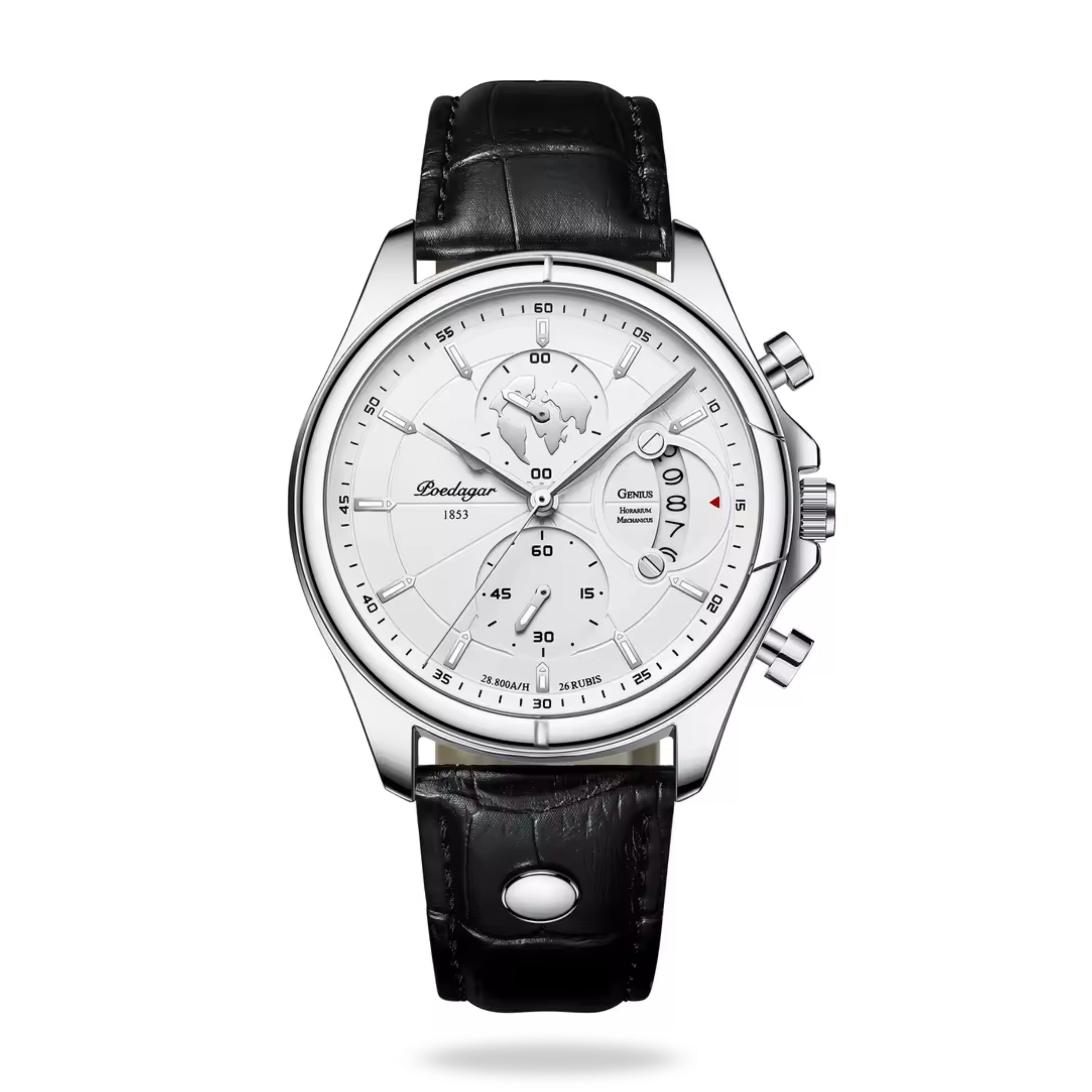 Atlas 42mm Stainless Steel Quartz Watch - Premium Design