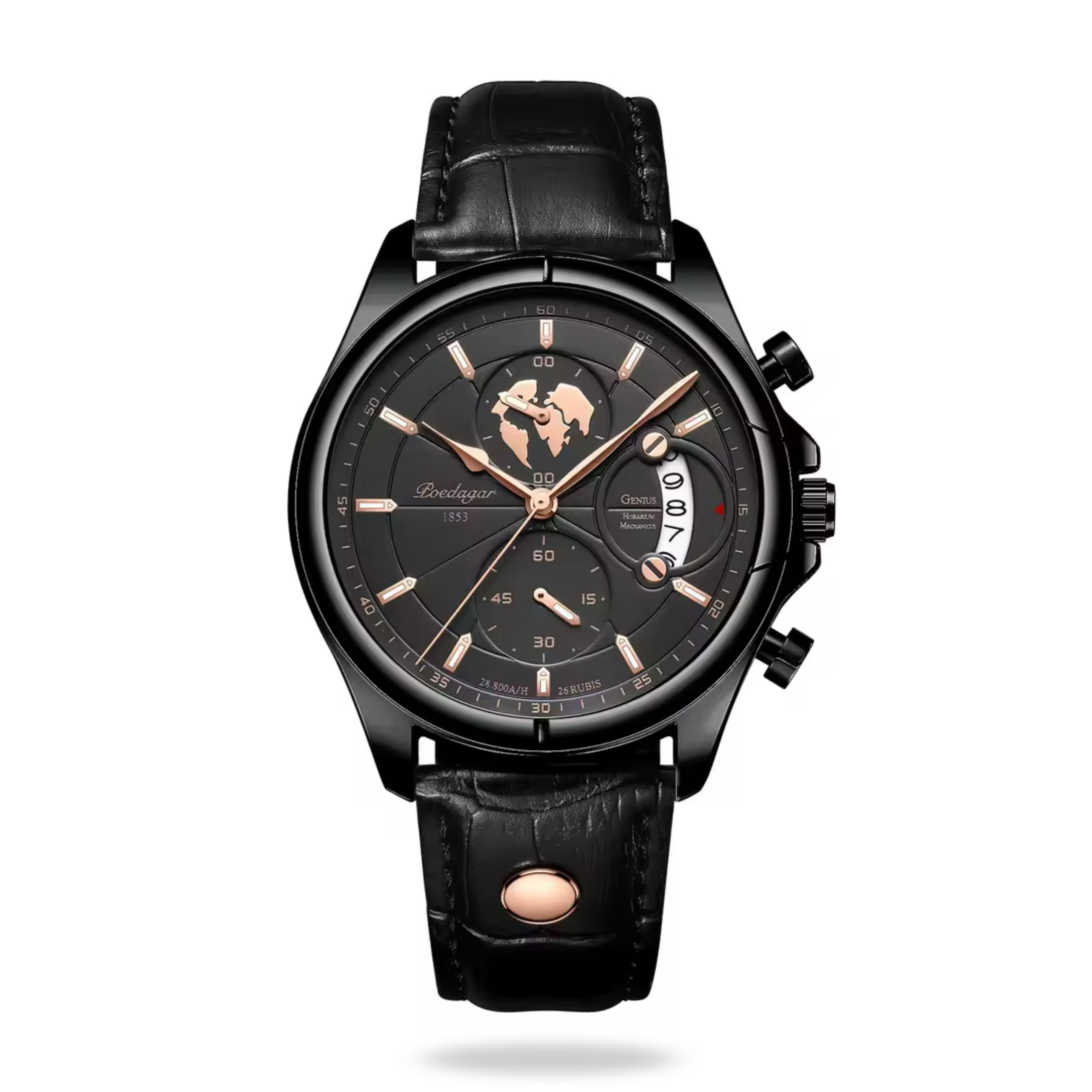 Atlas 42mm Stainless Steel Quartz Watch - Premium Design