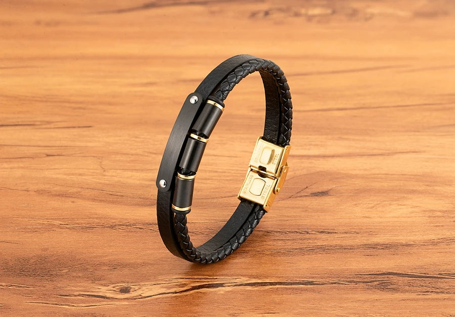 Tickhaus®  Double-Layer Rope Bracelet with Stainless Steel Clasp
