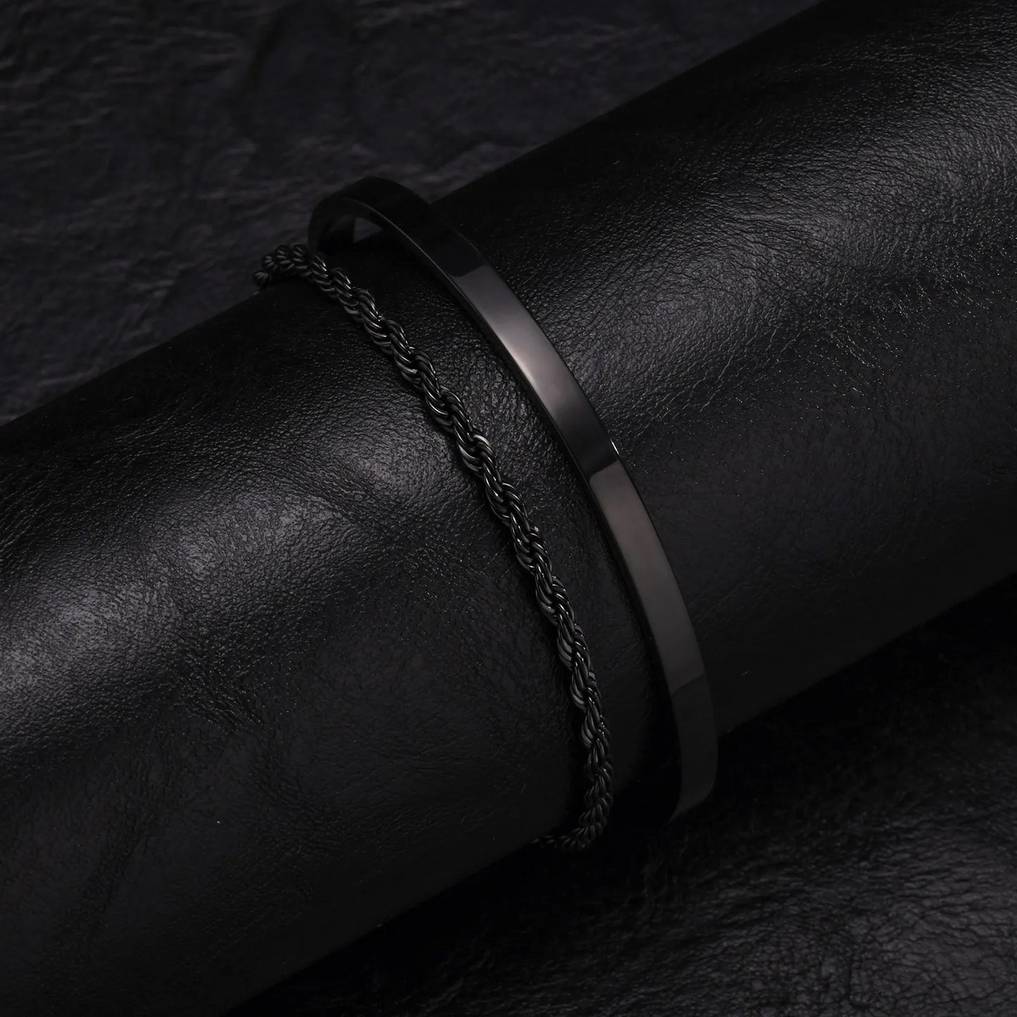 Tickhaus®  Dual Stainless Steel Bracelets Set