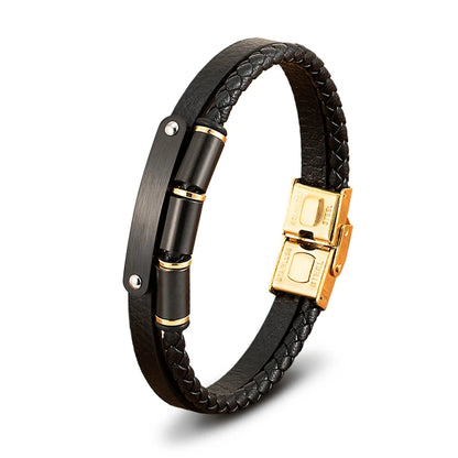 Tickhaus®  Double-Layer Rope Bracelet with Stainless Steel Clasp