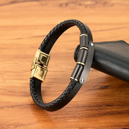 Tickhaus®  Double-Layer Rope Bracelet with Stainless Steel Clasp