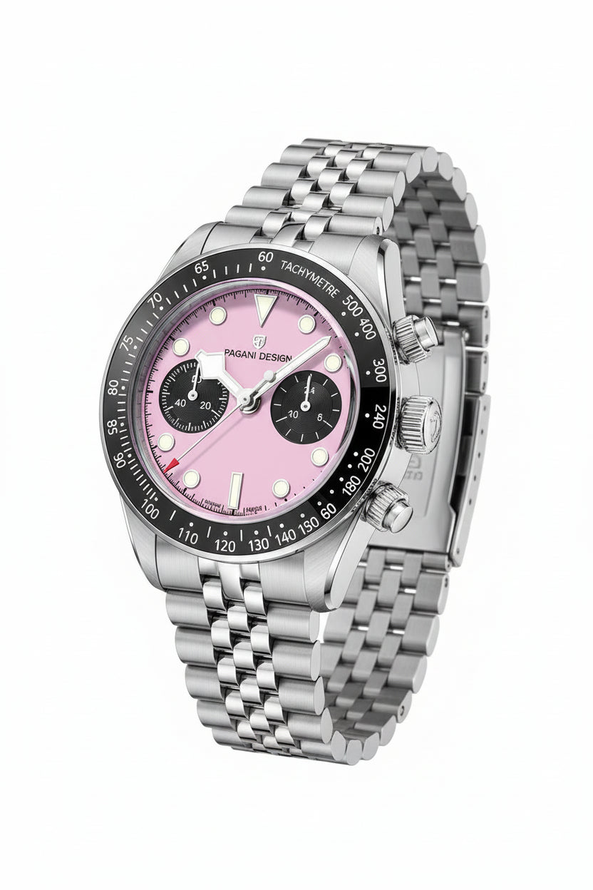 PD-1701 BB Flamingo Chronograph - Sapphire Crystal & 100M Water Resistant