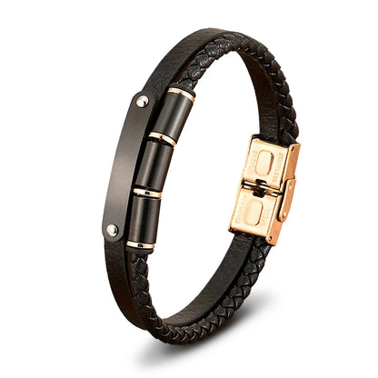 Tickhaus®  Double-Layer Rope Bracelet with Stainless Steel Clasp
