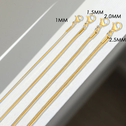 Tickhaus®  Stainless Steel Snake Chain Bracelet