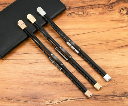 Tickhaus®  Double-Layer Rope Bracelet with Stainless Steel Clasp