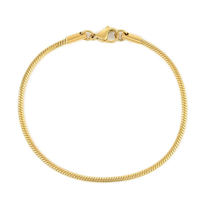 Tickhaus®  Stainless Steel Snake Chain Bracelet