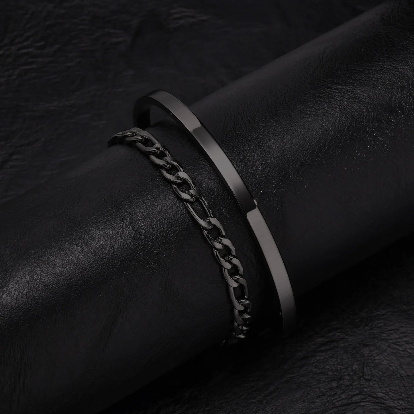 Tickhaus®  Dual Stainless Steel Bracelets Set