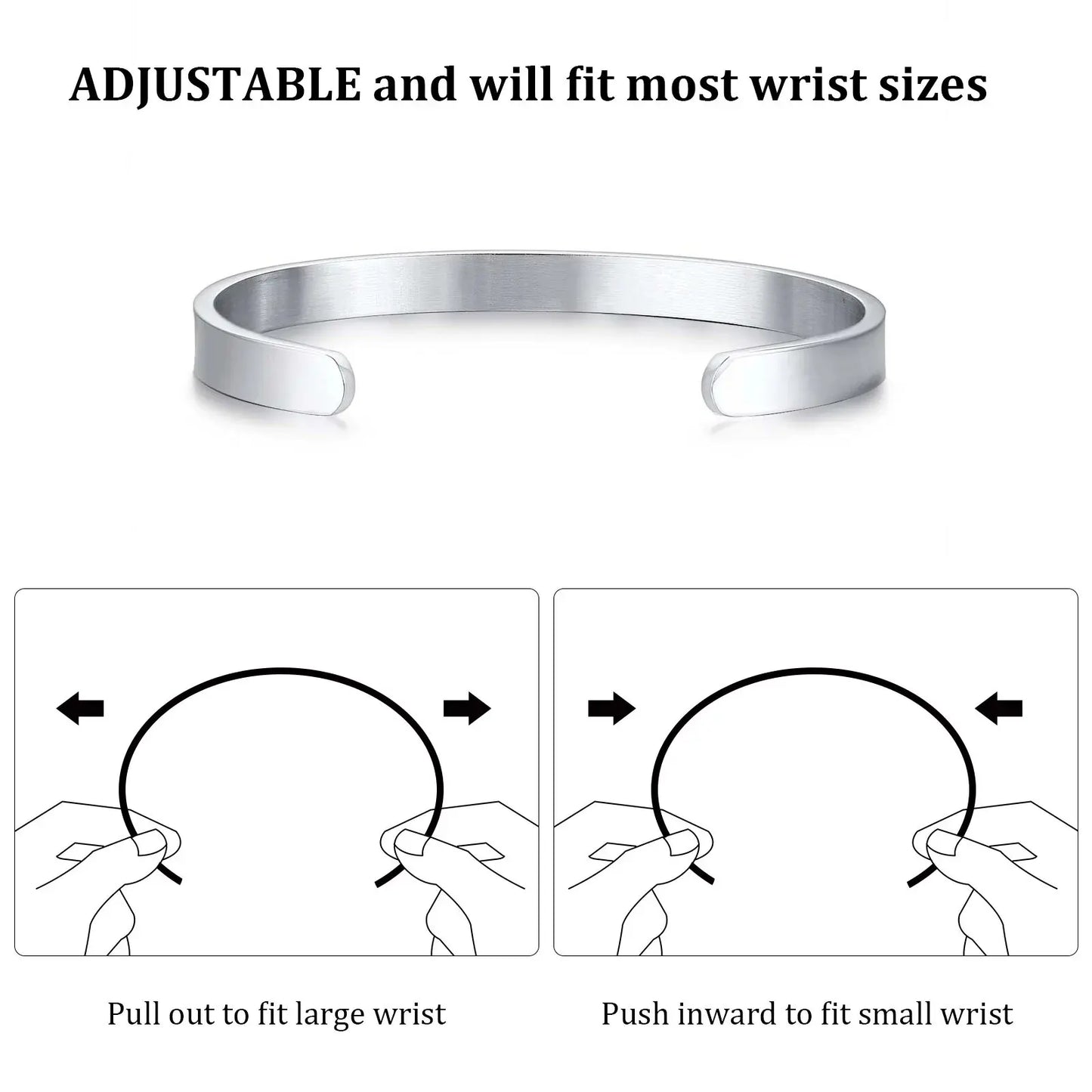 Tickhaus®  Dual Stainless Steel Bracelets Set