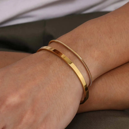 Tickhaus®  Dual Stainless Steel Bracelets Set