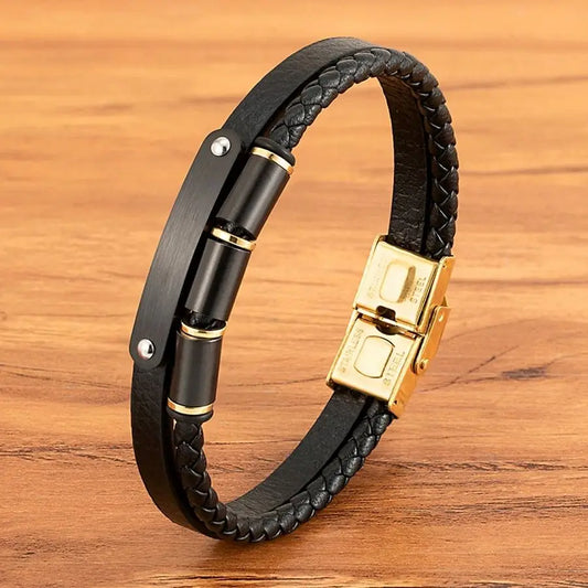 Tickhaus®  Double-Layer Rope Bracelet with Stainless Steel Clasp