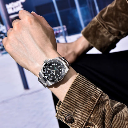 PD1662 - Dual Time Travel Watch