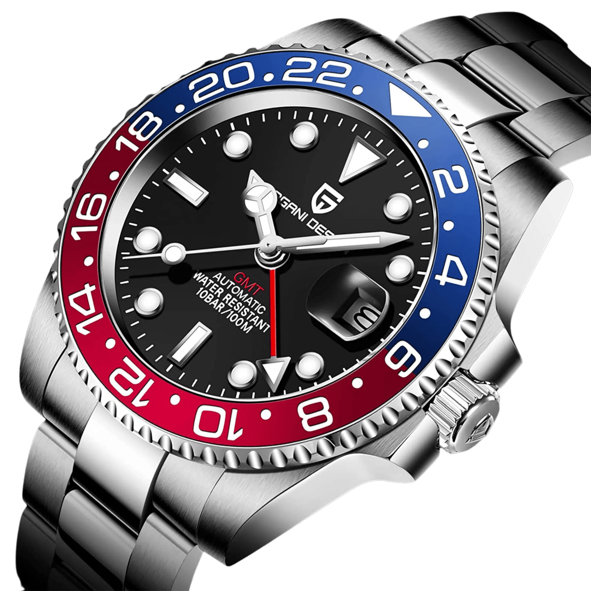 PD-1662 GMT 40mm Automatic Watch - Sapphire Crystal & 10 ATM