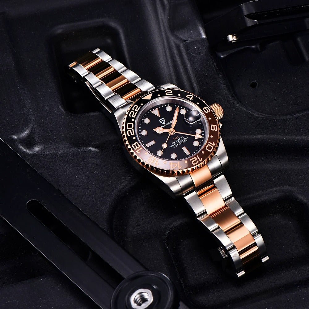 PD-1662 GMT 40mm Automatic Watch - Sapphire Crystal & 10 ATM