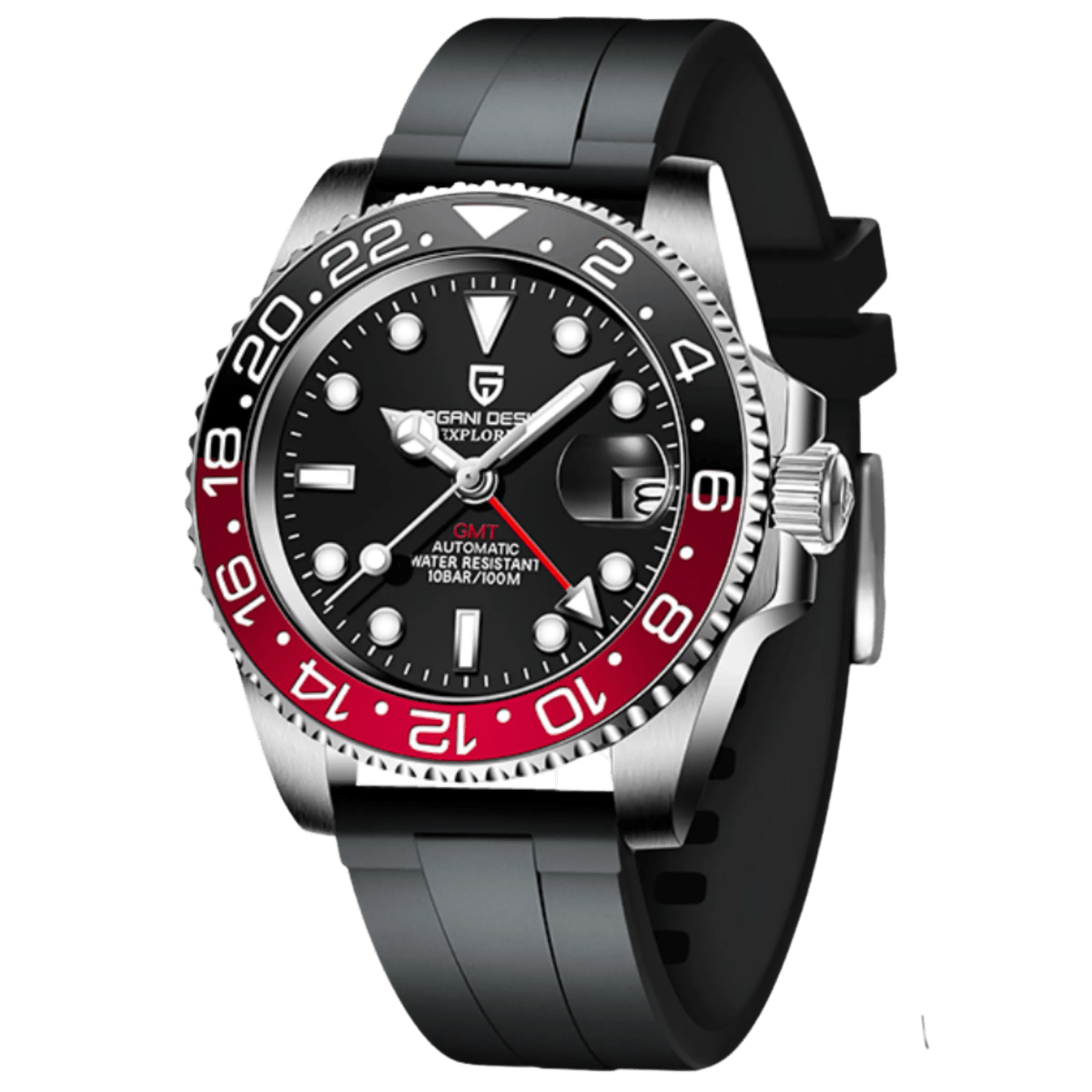 PD-1662 GMT 40mm Automatic Watch - Sapphire Crystal & 10 ATM