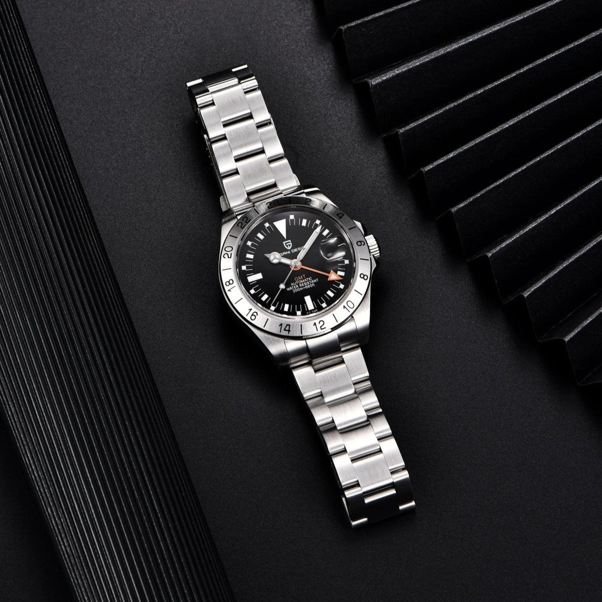 PD-1693 GMT 42mm Automatic Watch - Sapphire Crystal & 20 BAR