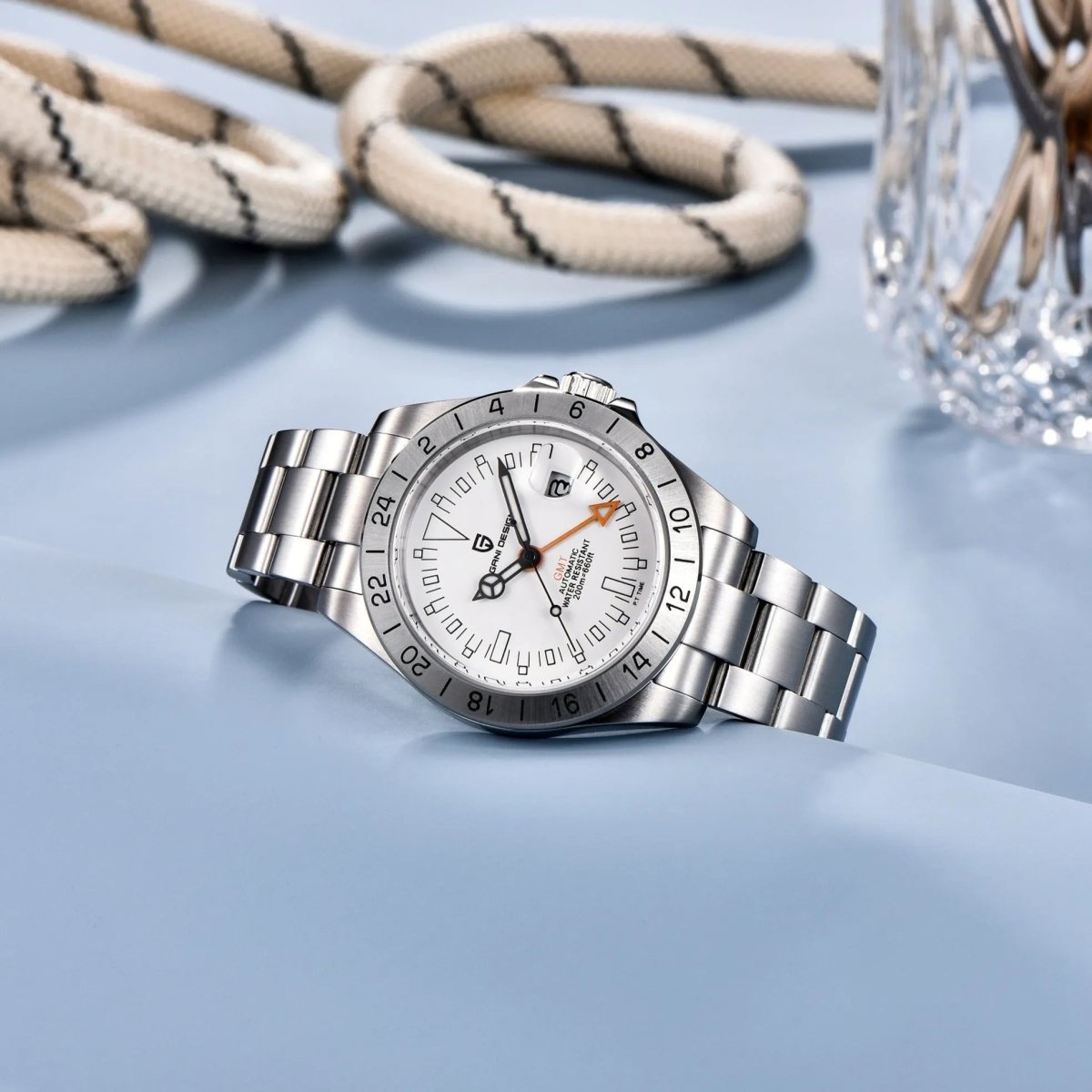 PD-1693 GMT 42mm Automatic Watch - Sapphire Crystal & 20 BAR