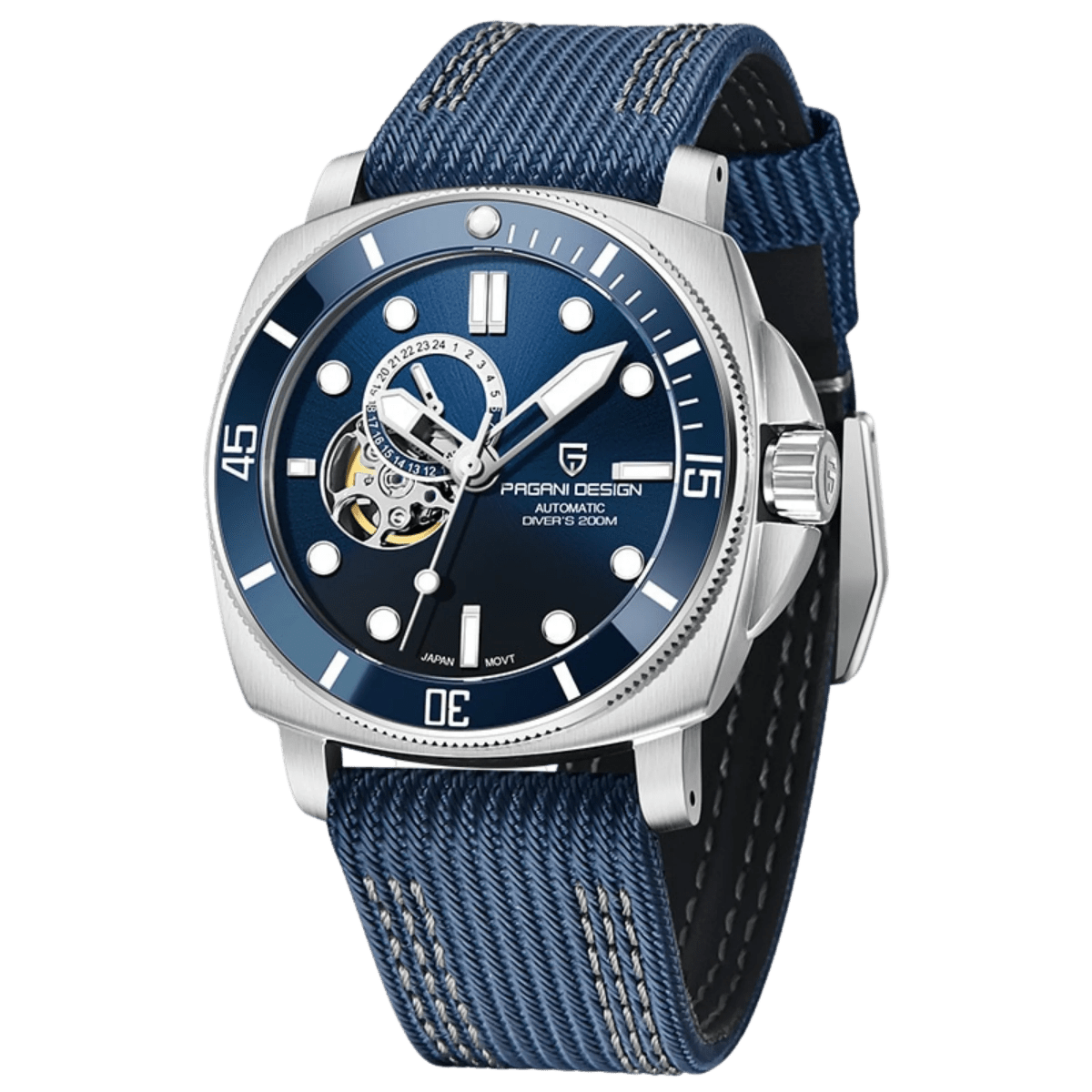 PD-1736 Submariner 43mm Automatic Watch - Sapphire Crystal & 20 BAR