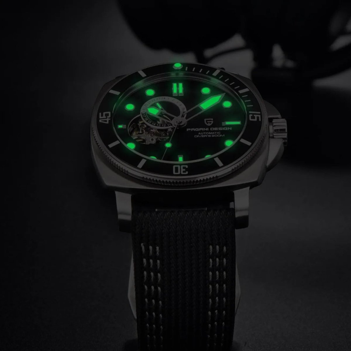 PD-1736 Submariner 43mm Automatic Watch - Sapphire Crystal & 20 BAR