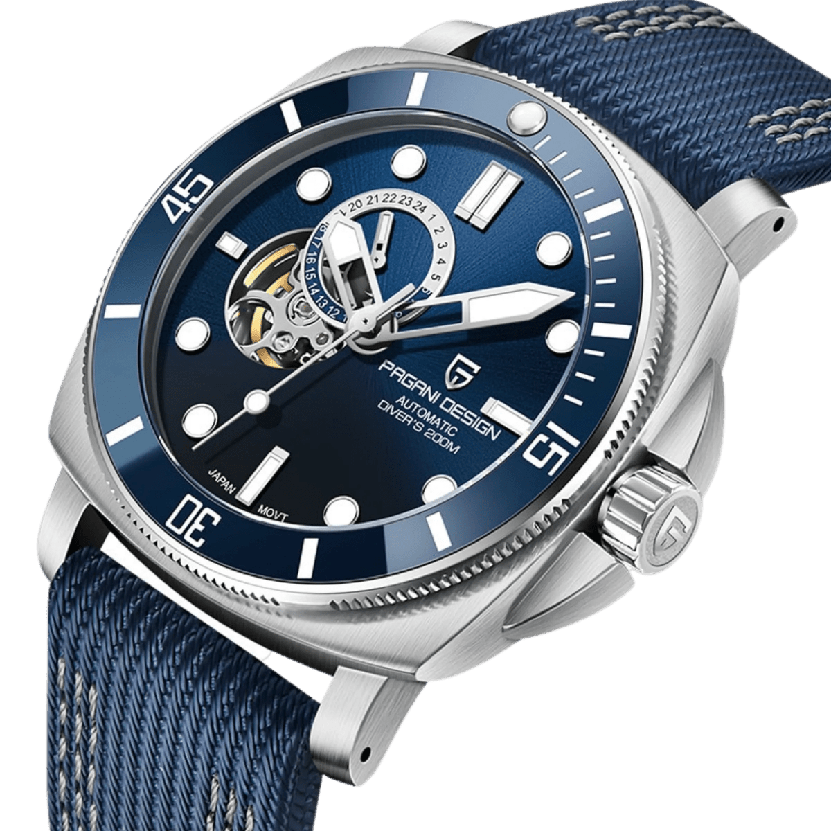PD-1736 Submariner 43mm Automatic Watch - Sapphire Crystal & 20 BAR