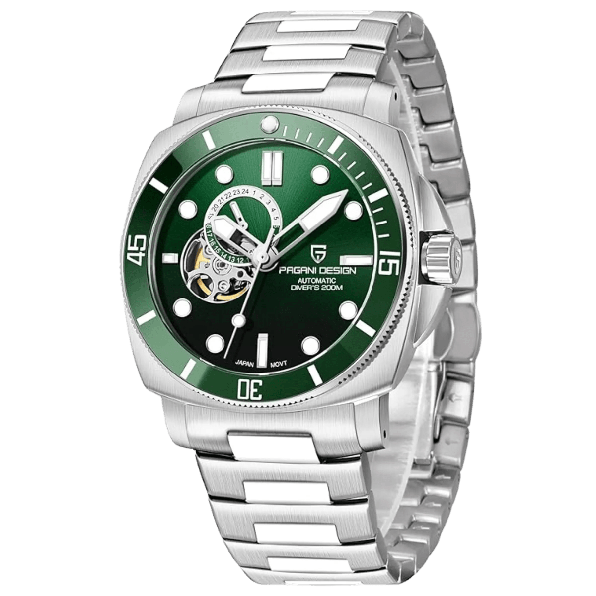 PD-1736 Submariner 43mm Automatic Watch - Sapphire Crystal & 20 BAR