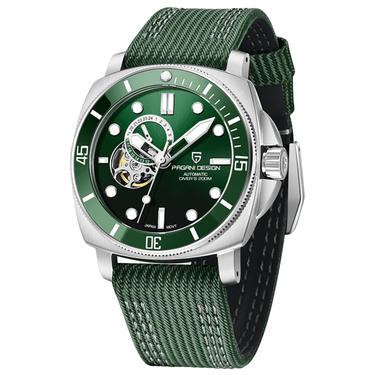 PD-1736 Submariner 43mm Automatic Watch - Sapphire Crystal & 20 BAR