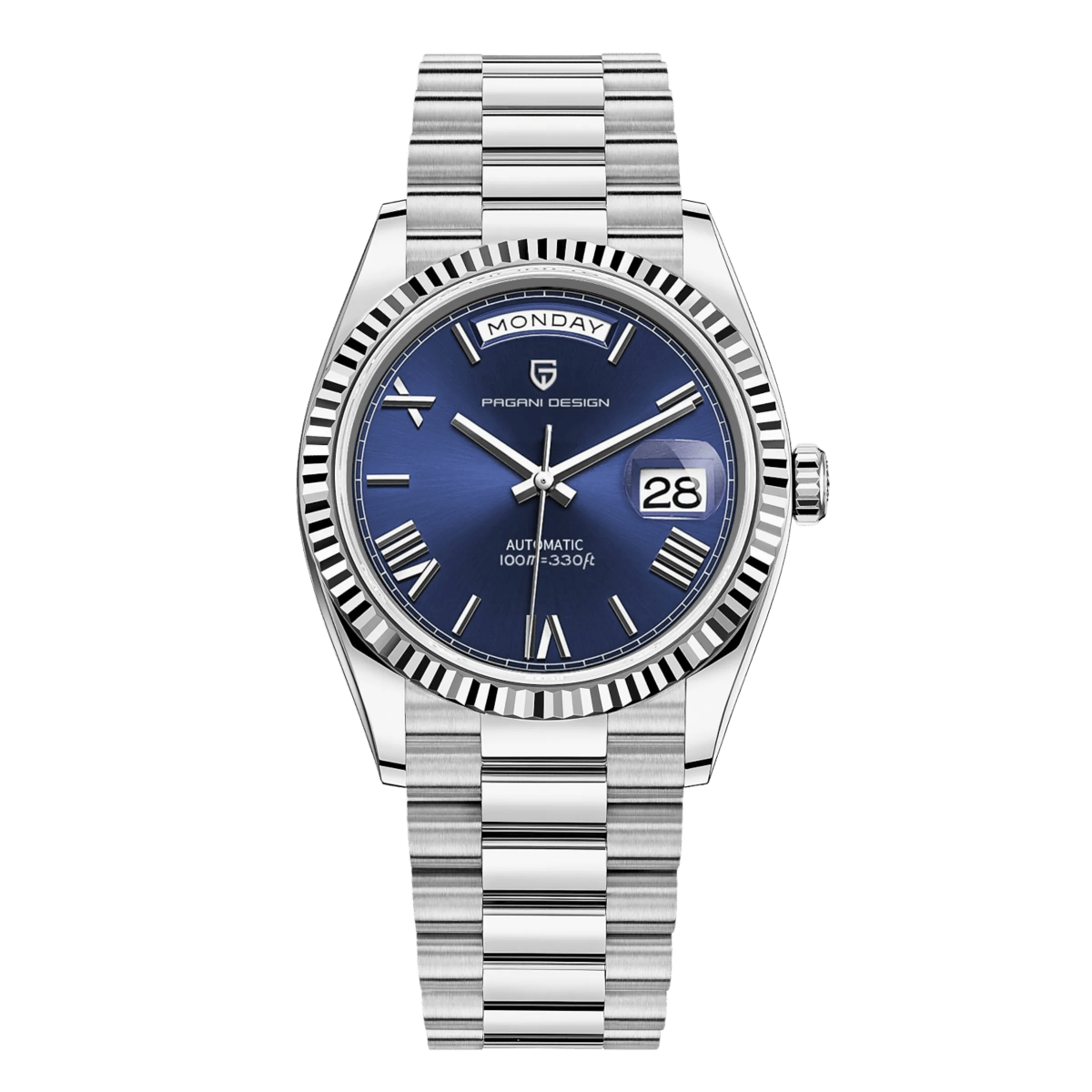 PD-1752 Day-Date 36mm Automatic Watch - Sapphire Crystal & 10 ATM
